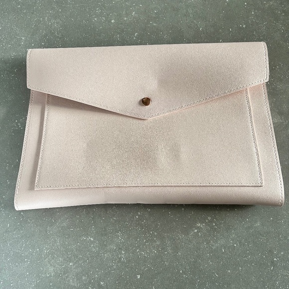 Vegan leather tablet document folder holder - blush pink - Picture 1 of 6